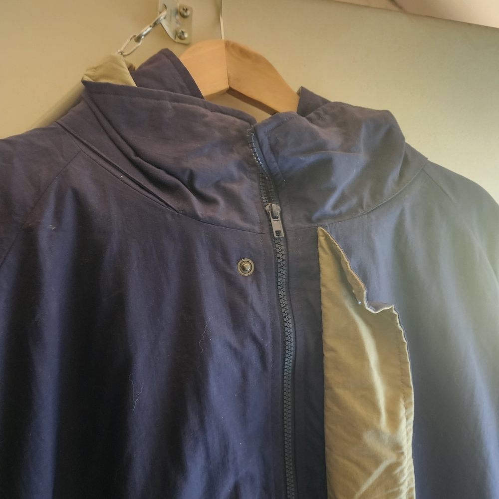 NEW Men's blue jacket w/ removable insolation, size XXL, zipper & snap front